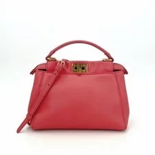 Fendi — Fendi Peekaboo Medium Bright Detachable Crossbody Strap — Handbag — resale