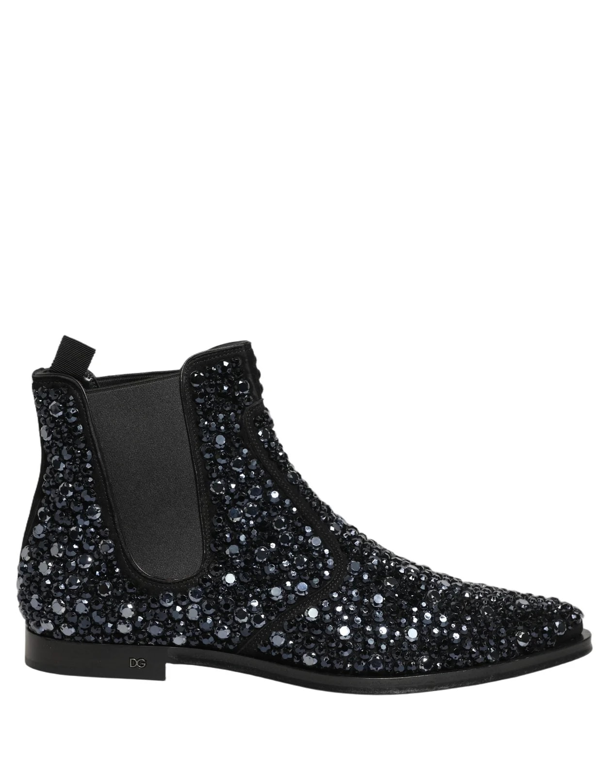 Dolce & Gabbana — Dolce & Gabbana Embellished Chelsea Ankle — Designer Shoe — resale