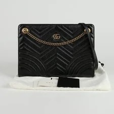 Gucci — Gucci Matelassé GG Marmont Chain 524592 65625145 — Handbag — resale