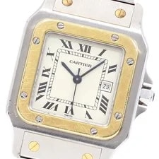 Cartier — Cartier Santos Galbee LM 81036283 Date Beige Dial Automatic Watch_934955 — Watch — resale