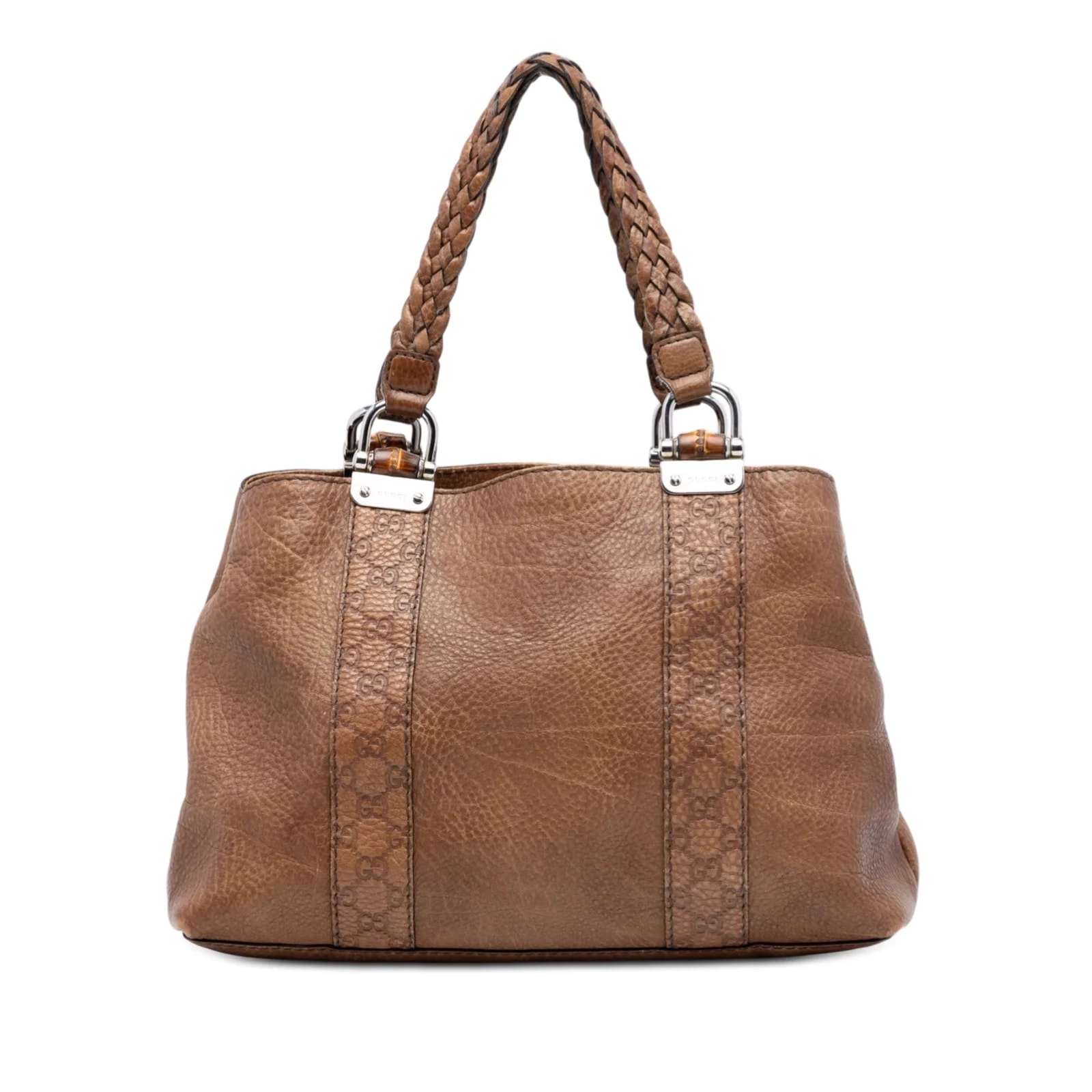 Gucci — Medium Trimmed Bamboo Libeccio — Handbag — resale