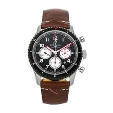 Breitling — Breitling Aviator 8 B01 Chronograph Steel Auto Brown Leather Strap AB01194A1B1X2 — Watch — resale