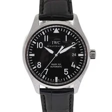 IWC — IWC Mark 16 IW325501 Stainless Steel Diamond Leather 39mm With Papers #KNW2653 — Watch — resale