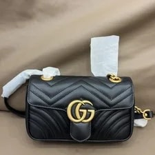 Gucci — Gucci GG Marmont Matelassé Mini ' - Good #1F2CC6 — Handbag — resale