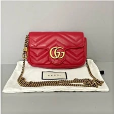 Gucci — Authentic Gucci GG Marmont Mini Matelassé -Tone — Handbag — resale