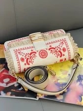Fendi — Fendi Baguette Medium Embroidered Textile — Handbag — resale