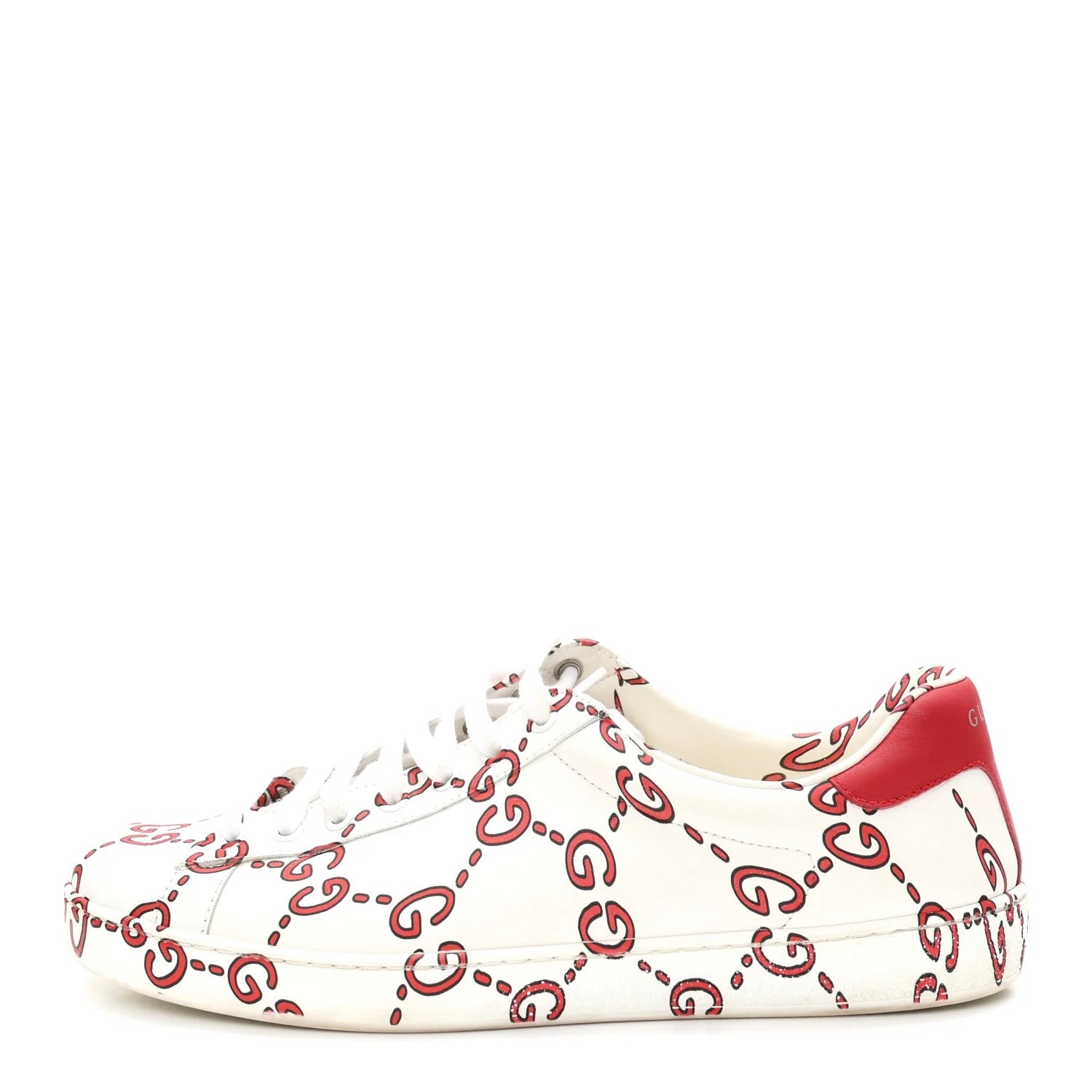 Gucci — GucciGhost Print Ace 8.5 Hibiscus — Sneaker — resale