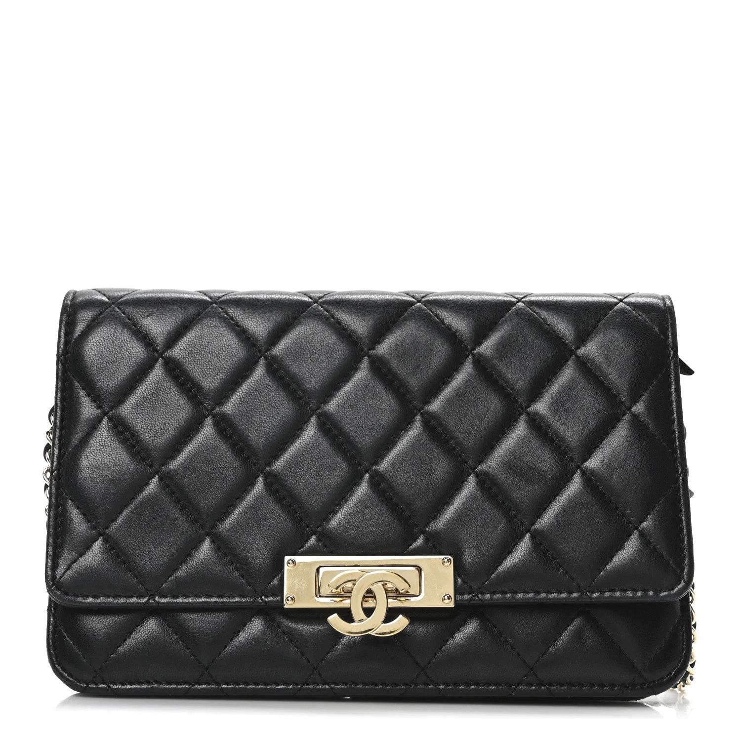 Chanel — Quilted Golden Class Wallet on Chain WOC — Handbag — resale