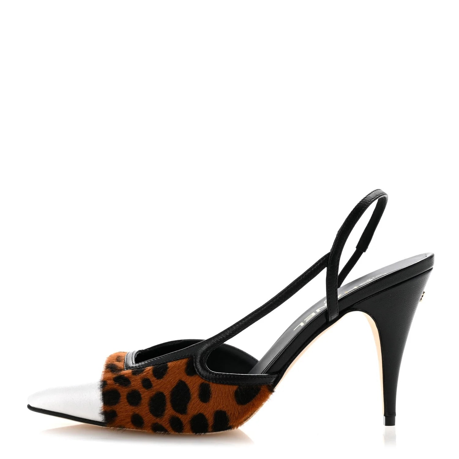 Chanel — Mixed Fibers Cap Toe CC Slingback 37 40 — Designer Shoe — resale