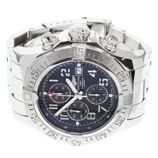 Breitling — Breitling Super Avenger II A13371 49mm SS Black #C5889 — Watch — resale