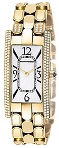 Worldofluxuryus — Harry Winston Avenue 18K Yellow Gold & Diamonds Lady's — Watch — resale