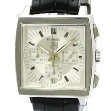 Tag Heuer — TAG Heuer Monaco Chronograph Stainless Steel Leather Automatic — Watch — resale