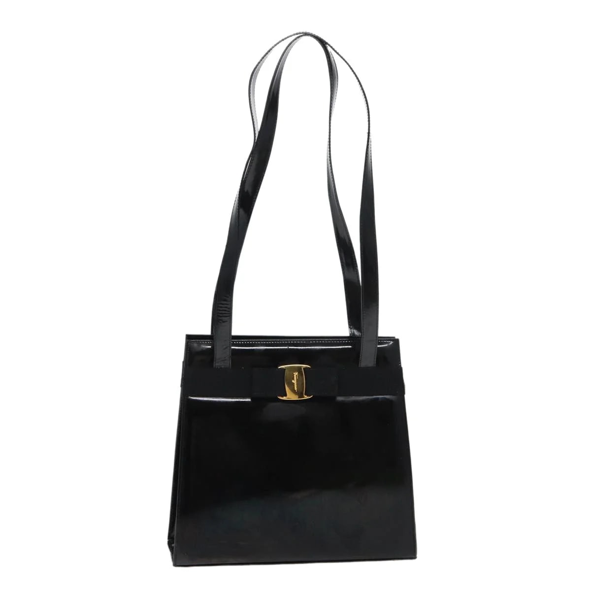 Salvatore Ferragamo — Salvatore Ferragamo Patent_Leather — Handbag — resale
