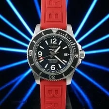 Breitling — Breitling SuperOcean A17367 Automatic, 44mm, Black/Red Steel Braclet+Extra Strap — Watch — resale