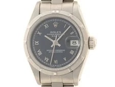 Rolex — Rolex Oyster Perpetual Date 26 69190 Stainless Steel 26.0mm Blue Dial #DW502 — Watch — resale