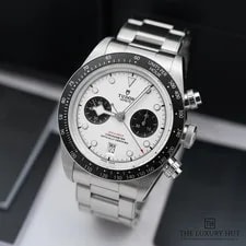 Tudor — Tudor Black Bay Chrono 79360N - 2023, Full Set Steel 41mm White ‘Panda’ Dial — Watch — resale
