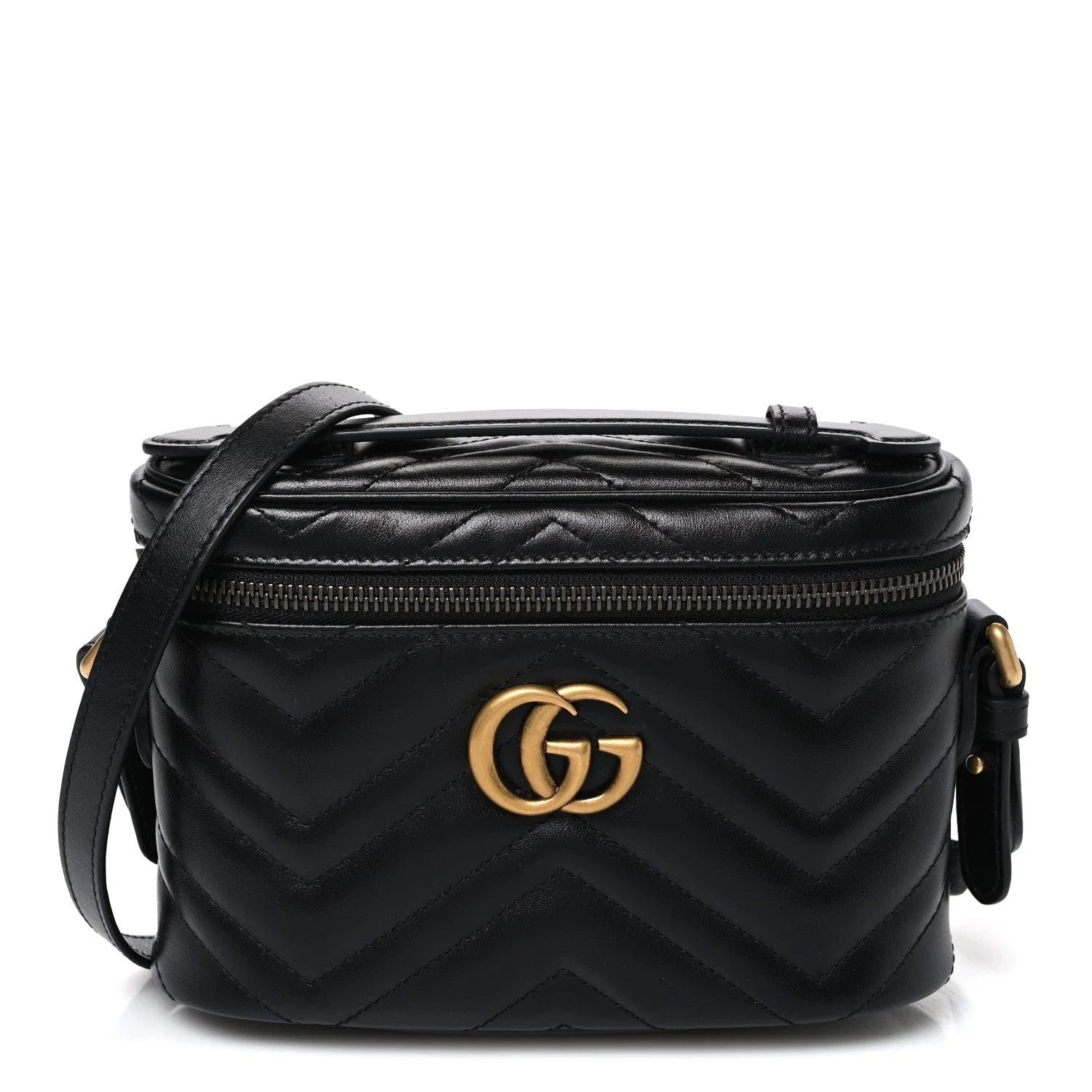 Gucci — Matelasse Small GG Marmont Vanity Cosmetic Case — Handbag — resale