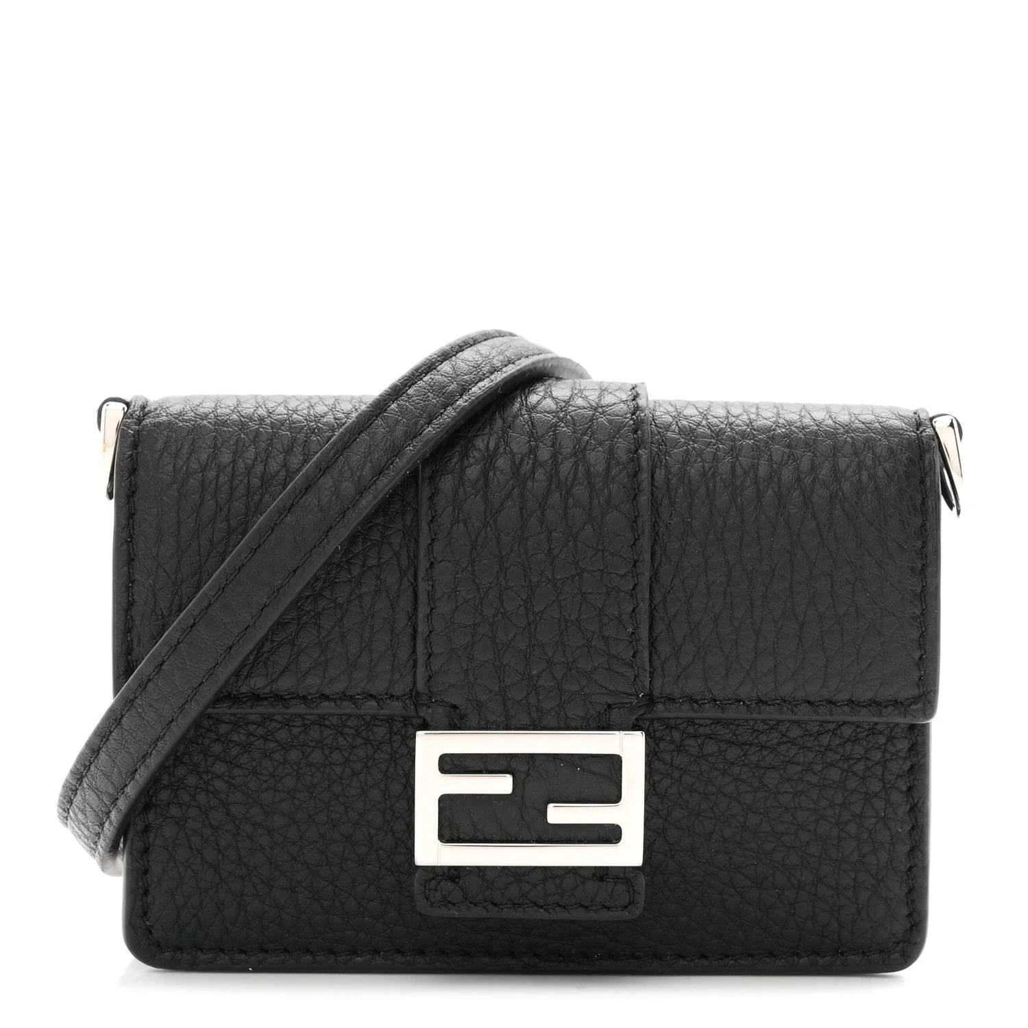Fendi — Cuoio Romano Micro Flat Baguette — Handbag — resale