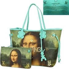 Louis Vuitton — Louis Vuitton Neverfull Masters Da Vinci Mona Lisa Jeff Koons — Handbag — resale