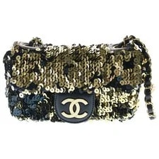 Chanel — Chanel ( ) Sequin Chain Flap Coco Mark Go — Handbag — resale