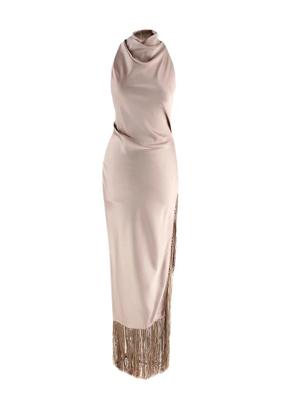 Nanushka — Nanushka Midi Dress With Fringing — Clothing — resale