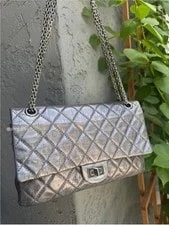 Chanel — Chanel 2.55 Reissue 227 Double Flap Metallic Aged — Handbag — resale
