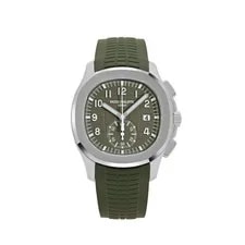 Patek Philippe — Patek Philippe Aquanaut 5968G-010 Chronograph White Gold Khaki Green Dial (2024) — Watch — resale