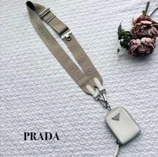 Prada — Excellent Condition Prada Triangular Logo Fr — Handbag — resale