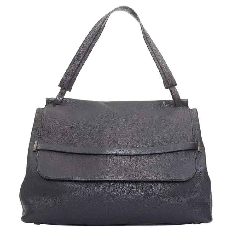 The Row — THE ROW Top Handle 14 Pebble Loop Through Flap — Handbag — resale
