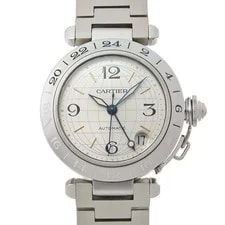 Cartier — Cartier Pasha C Meridian GMT W31029M7 Silver 730292 — Watch — resale