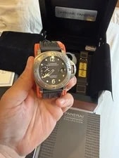 Panerai — Panerai Luminor Submersible Titanio PAM00025 Titanium Hobnail Dial — Watch — resale