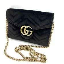 Gucci — Gucci Marmont Quilted Chain Logo — Handbag — resale