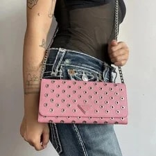 Prada — Prada Rings Stud Chain Crossbody — Handbag — resale