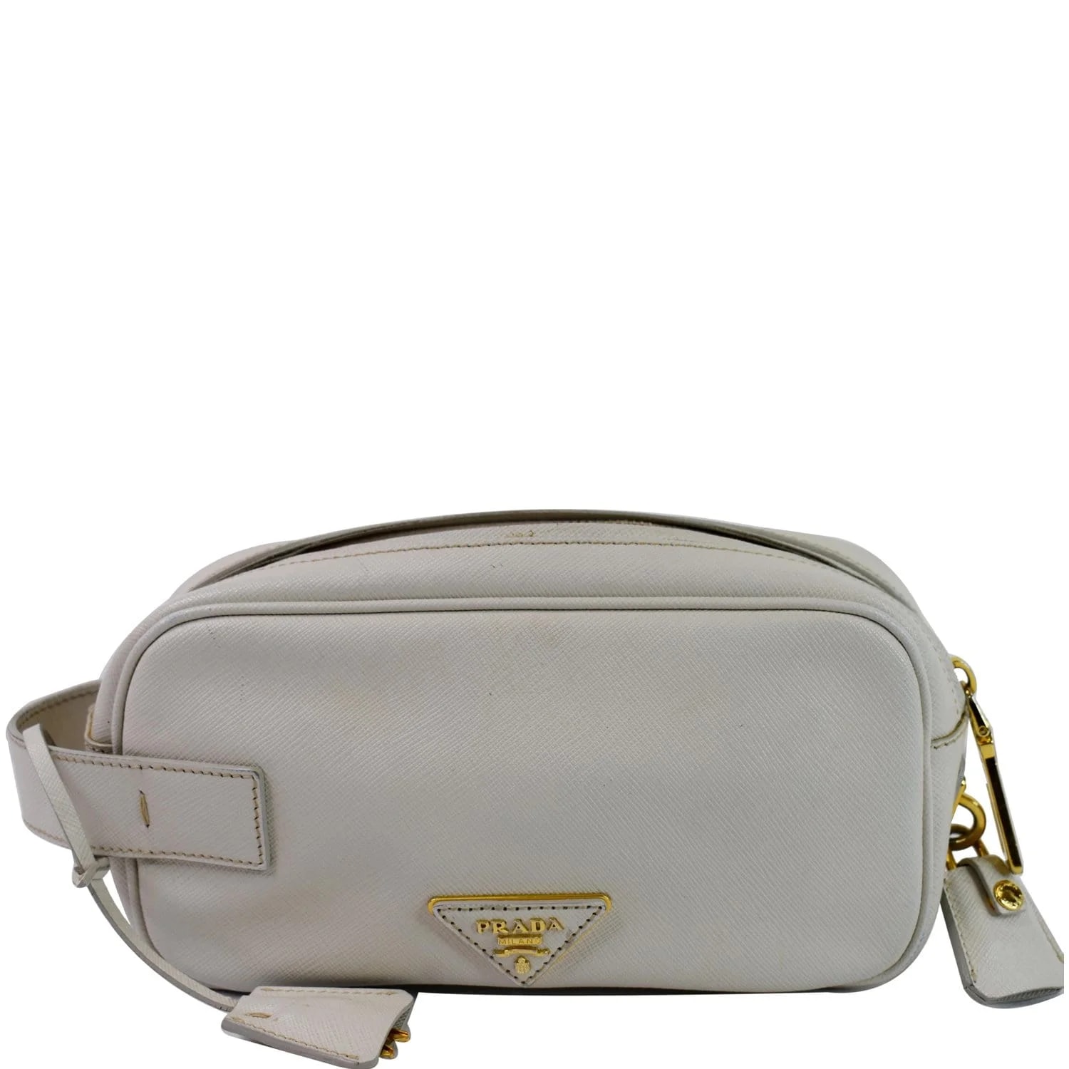 Prada — Prada Lux Pochette Cammeo Talco - Last Call — Handbag — resale