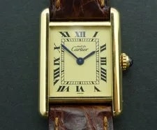 Cartier — Cartier Must de Tank Vermeil 925 Gold Plated W1003153 1613 — Watch — resale