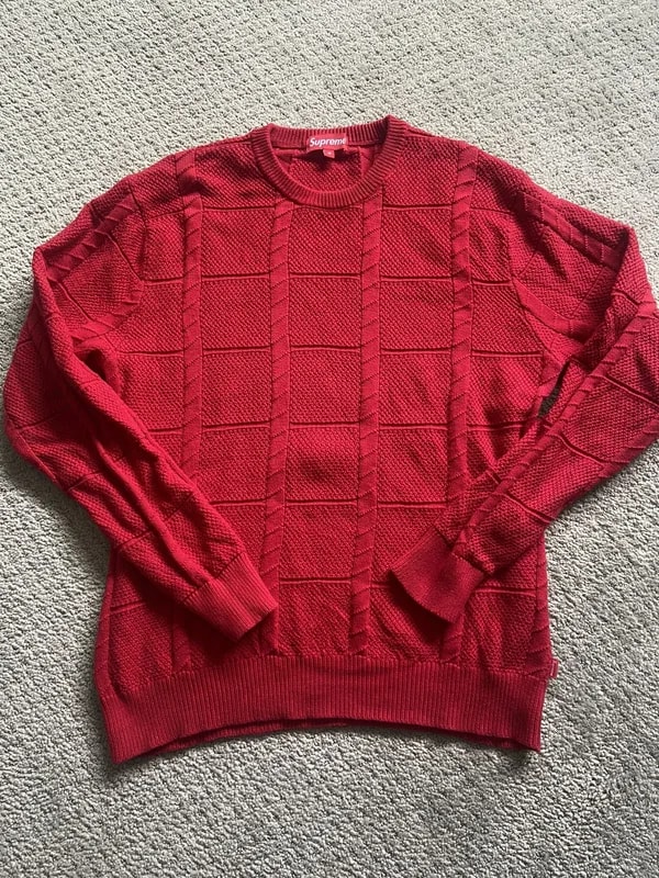 Supreme — Supreme Rib Crewneck Knitwear Sweater — streetwear — resale
