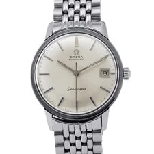 Omega β Omega Seamaster Date 166.037 Stainless Steel 34mm Silver Dial Automatic #TZW542 β Watch β resale