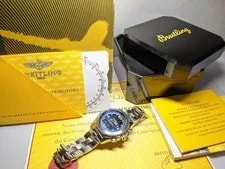 Breitling — Breitling B-1 Blue - A68362 Analog-Digital Blue Dial Quartz Silver — Watch — resale