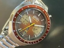 Seiko — Seiko 6138-0040 Steel Automatic Chronograph 42mm Brown Dial — Watch — resale