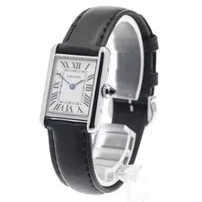 Cartier — Cartier Tank Must SM WSTA0042 22mm SS Leather Silver Dial Quartz #C384 — Watch — resale