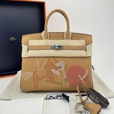 Hermès — Hermes Birkin 25 Mykonos Hardware K Stamp Full — Handbag — resale