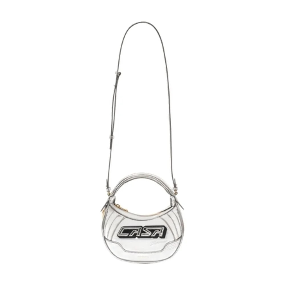 Casablanca — Casablanca Logo-Plaque Biker — Exotic_leather — Handbag — resale