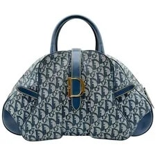 Dior — Christian Dior Trotter Monogram Large Double Saddle Bowler — Handbag — resale