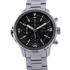 IWC — IWC Aquatimer Chronograph 44mm Stainless Steel Black Dial IW376804 — Watch — resale