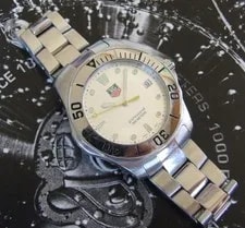 Tag Heuer — TAG HeUeR Aquaracer 300m SUBMARINER~WAB1111~ Glass~Silver Dial~Bracelet — Watch — resale