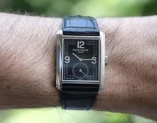 Patek Philippe — Straight From Original Owner Patek Philippe 18K White Gold Tank Gondolo 5014G — Watch — resale