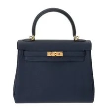 Hermès — Hermes Kelly 25 Lined 2WAY Blue Sapphire × Hardware #W071 — Handbag — resale