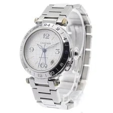 Cartier — Cartier Pasha C Méridien W31029M7 35mm SS Silver #C8052 — Watch — resale