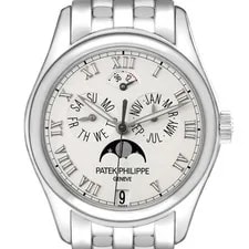 Patek Philippe — Patek Philippe Annual Calendar Moonphase White Gold 5036G 5036 Box Papers — Watch — resale