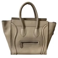 Celine — Celine Phoebe Philo Era Luggage Shopper , Greige — Handbag — resale